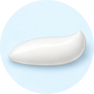 Une noisette de dentifrice