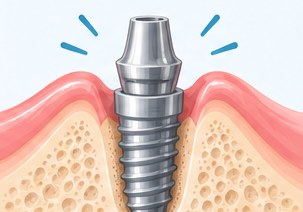 Mise en place du pilier sur l’implant